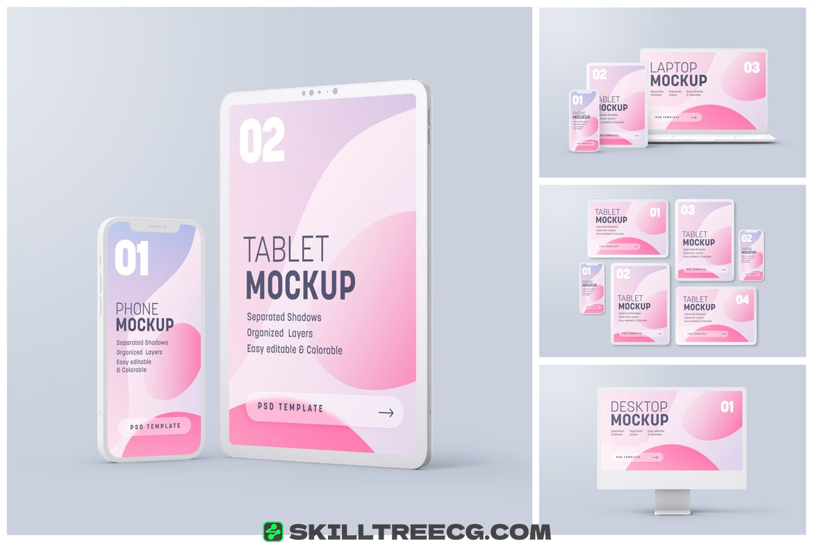Multi Device Clay Mockup Set（312788）-技能树